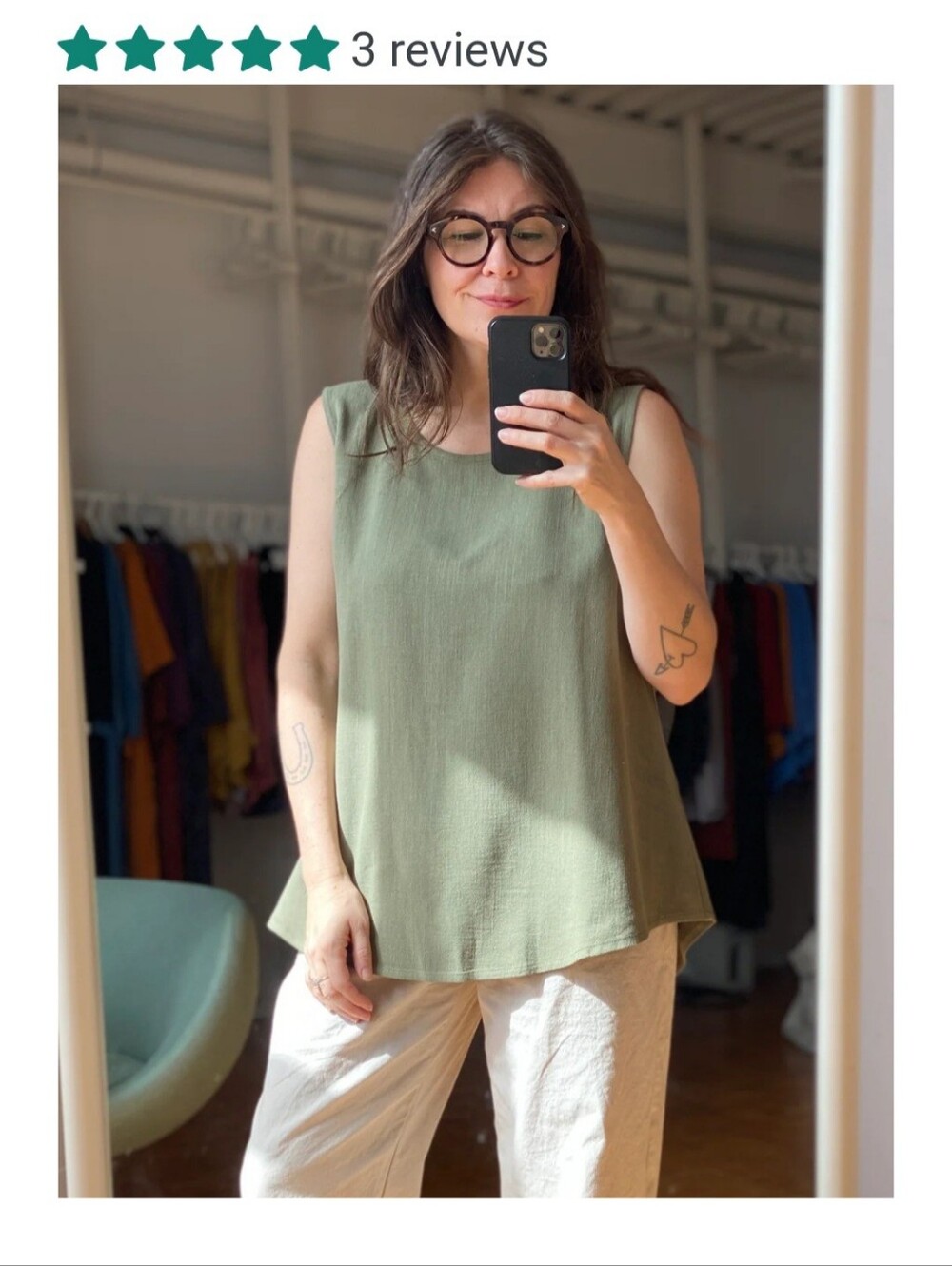 Olivia Moss sleeveless Neala top (size L)